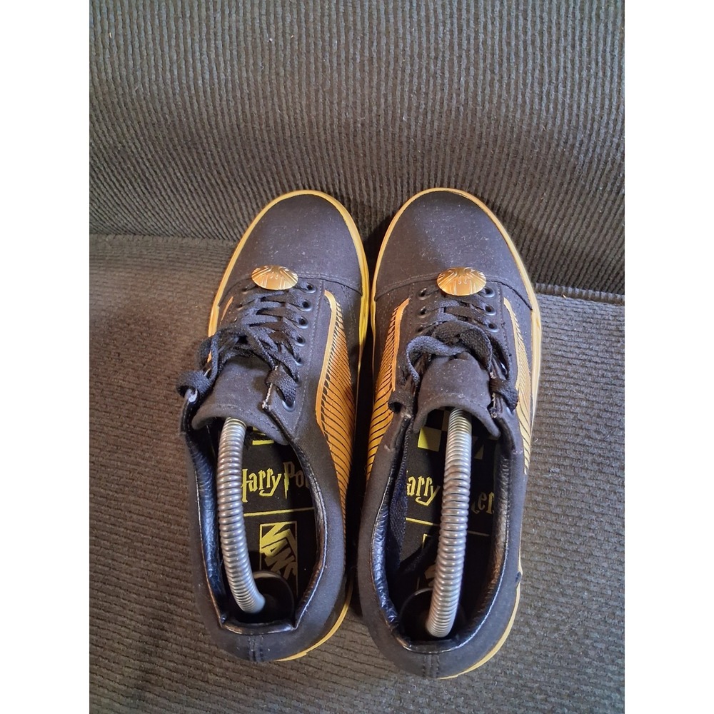 Vans x Harry Potter Golden Snitch Old Skool 721356 Mens Size 7.5 Shoe Gold Black - Picture 5 of 8